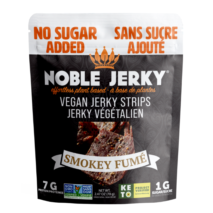 Noble Vegan Sugar Free Jerky - Smokey