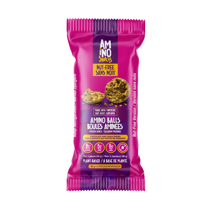 Amino Balls - Nut-Free Chocolate Chip Cookie Dough