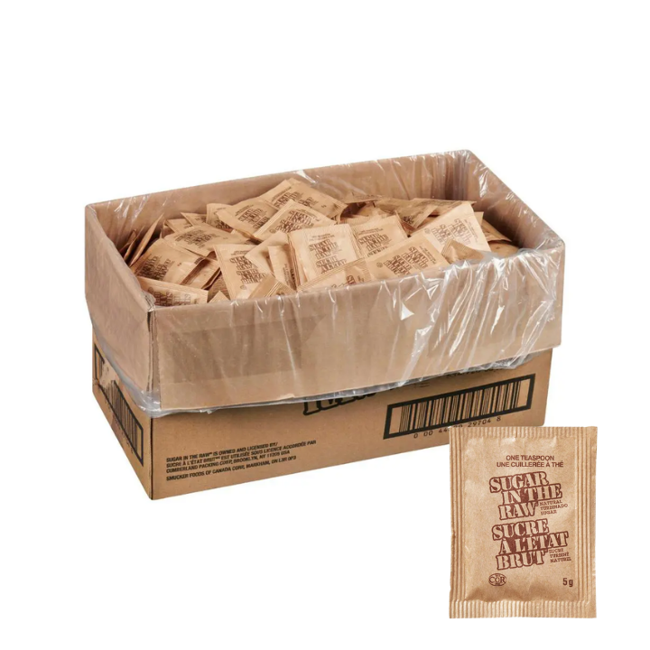 In the Raw Turbinado Sugar Portion Packs