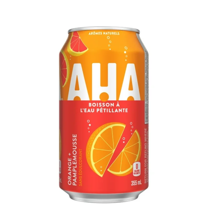 AHA Sparkling Water - Orange Grapefruit