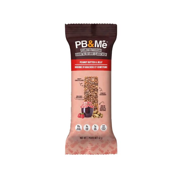 PB & ME Peanut Butter Bars - Peanut Butter & Jelly