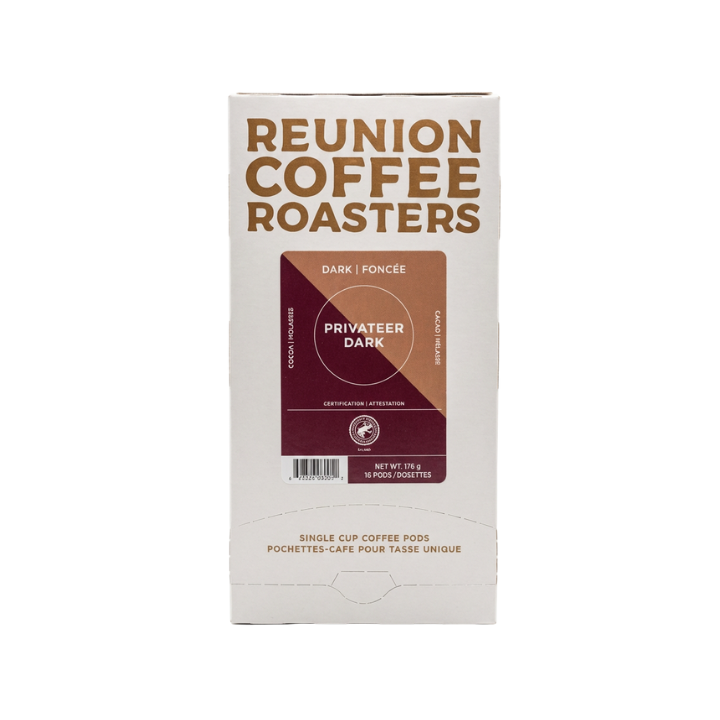 Reunion Coffee  -  Privateer Dark Roast Coffee Pods