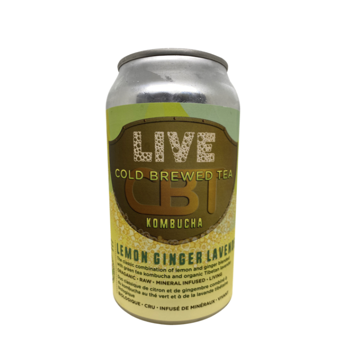 Live Cold Brew Tea Kombucha - Lemon Ginger